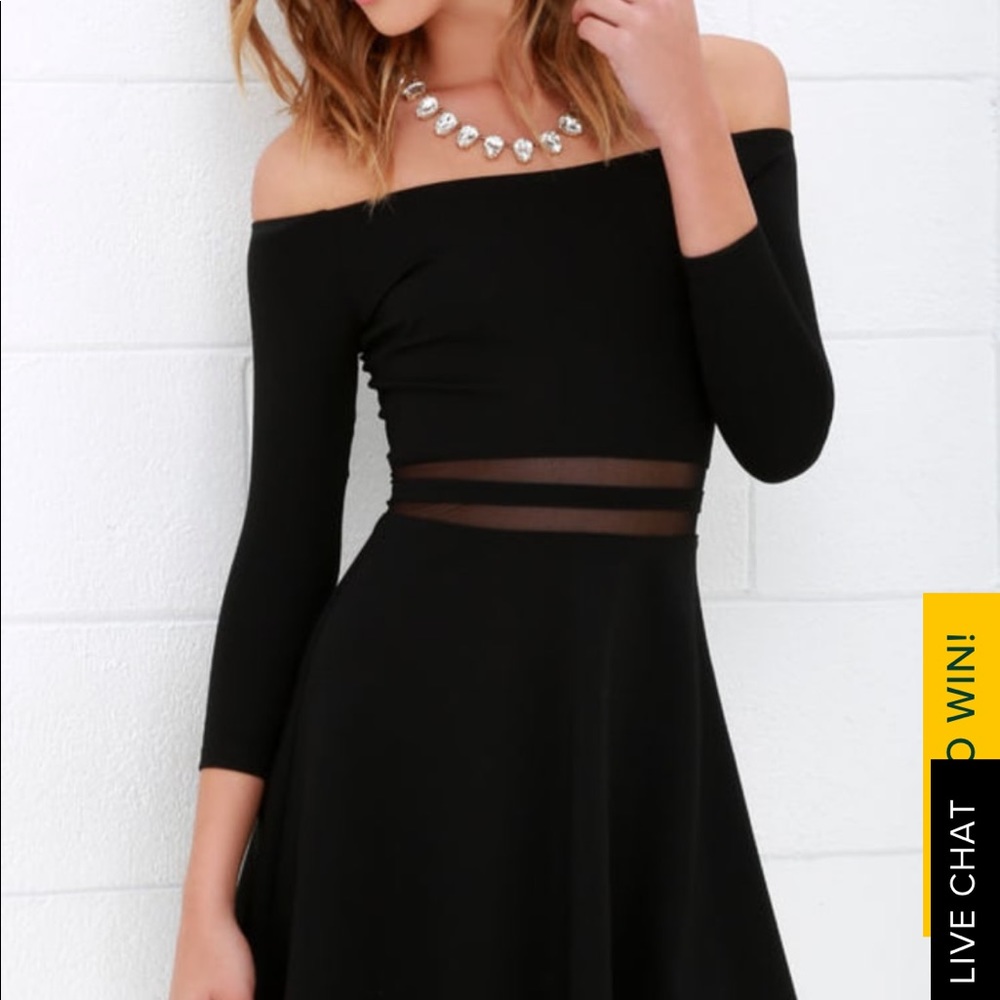 Lulu’s Yes to the Mesh Skater Dress